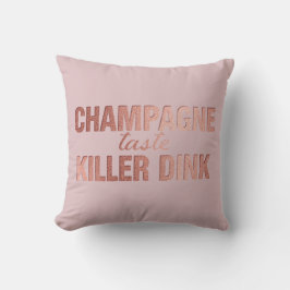 Cojín Decorativo Champagne Taste Killer Dink - Rose Gold Pickleball