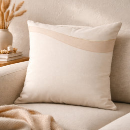 Cojín Decorativo Champagne Wave Neutrals Throw Pillow