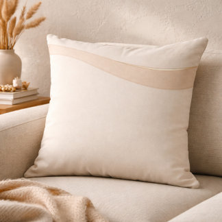 Cojín Decorativo Champagne Wave Neutrals Throw Pillow