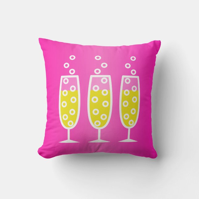 Cojín Decorativo Champán - rosa (Anverso)