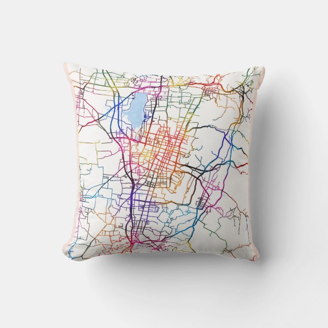 Cojín Decorativo Changzhi China City Map (Anverso)