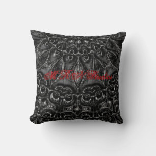 Cojín Decorativo Charcoal Mandala  Throw Pillow