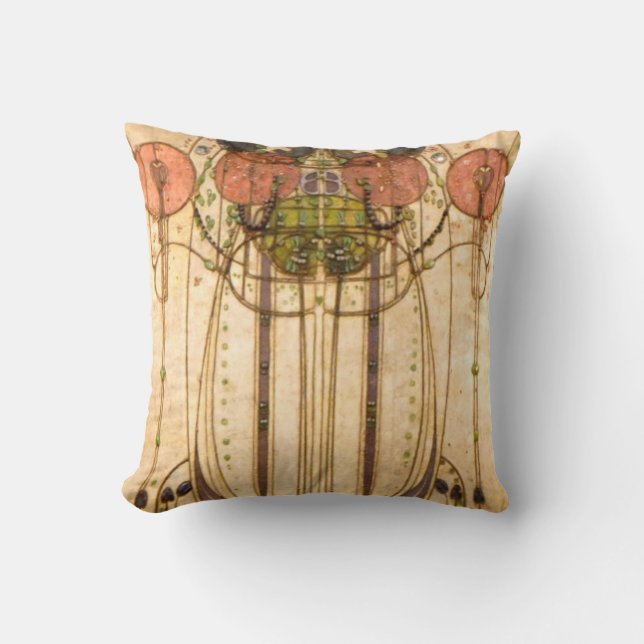 Cojín Decorativo Charles Rennie Mackintosh The Wassail (Anverso)
