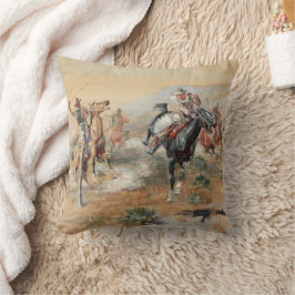 Cojín Decorativo Charles Russell The Getaway Vintage Western