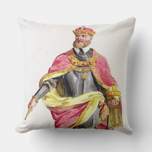 Cojín Decorativo Charles V (1500-58) de 'DES Estampes de Receuil, (Anverso)