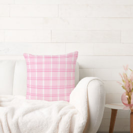 Cojín Decorativo Charming Pink Plaid