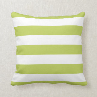 Cojín Decorativo Chartreuse moderno y franjas blancas
