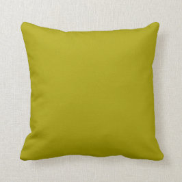 Cojín Decorativo Chartreuse sólido verde pop del color