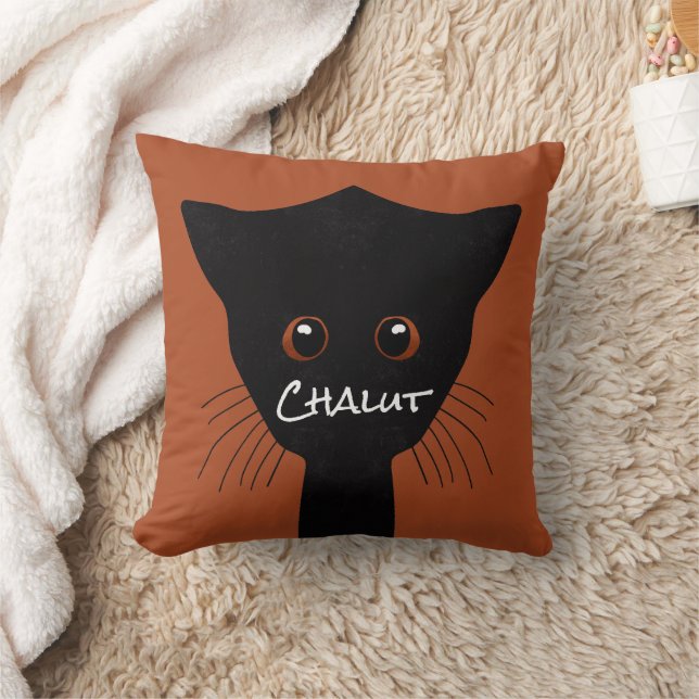 Cojín Decorativo chat noir (Manta)