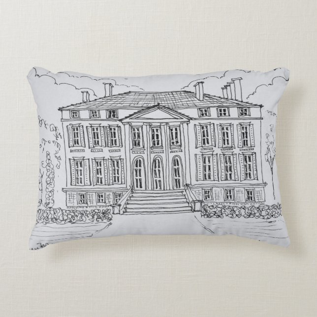 Cojín Decorativo Chateau Margaux| Burdeos, Francia (Anverso)