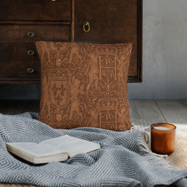 Cojín Decorativo Chateau medieval Heraldry Moda Russet Brown (Subido por el creador)