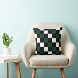 Cojín Decorativo Checkerboard Modern Preppy Checkers