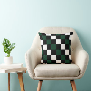 Cojín Decorativo Checkerboard Modern Preppy Checkers