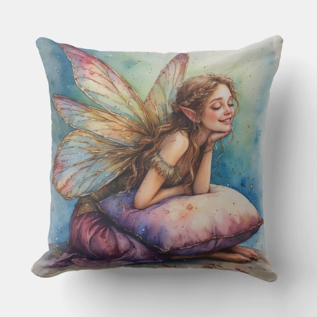 Cojín Decorativo Cheerful Fairy Holding Pillow (Anverso)