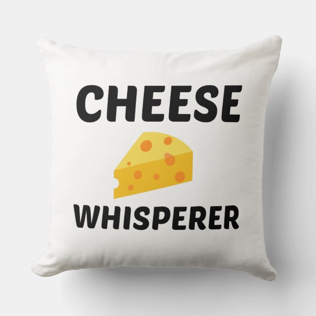 COJÍN DECORATIVO CHEESE WHISPERER (Anverso)