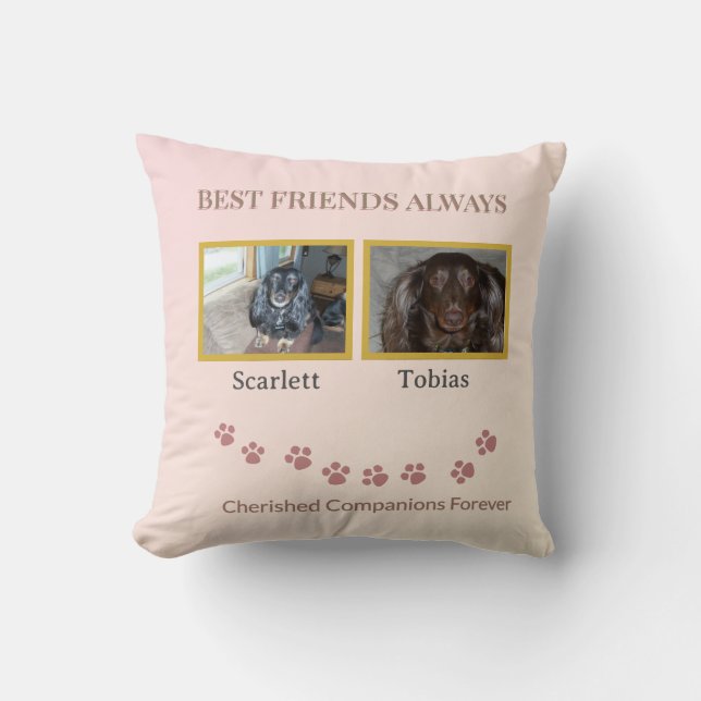 Cojín Decorativo Cherished Companions Pawprint (Anverso)