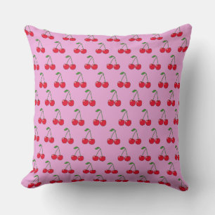 Cojín Decorativo Cherries pattern pink