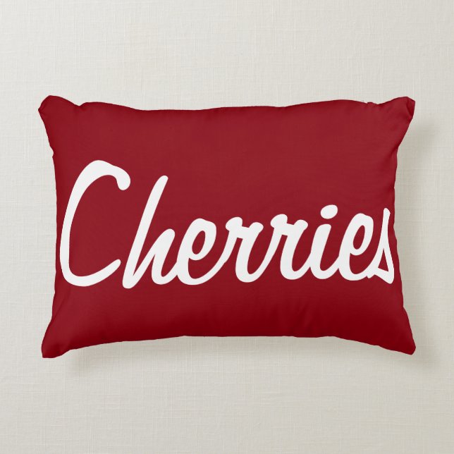 Cojín Decorativo Cherries Pillow (Anverso)