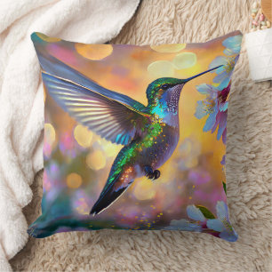 Cojín Decorativo Cherry Blossom Fantasy Sunrise Hummingbird