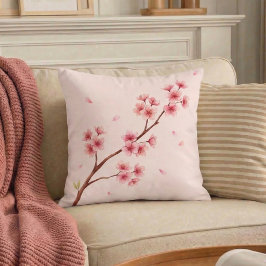 Cojín Decorativo Cherry Blossom Japanese Sakura Throw Pillow