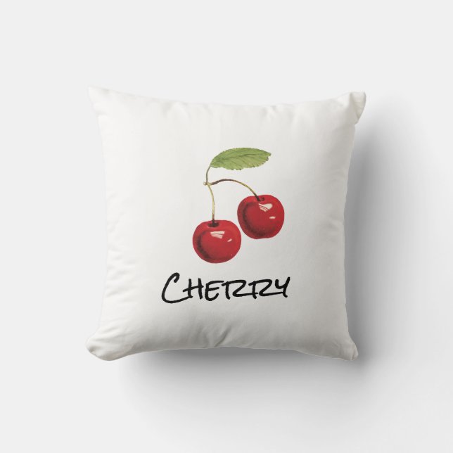 Cojín Decorativo Cherry ❤️ cerise Lancer Oreiller (Anverso)