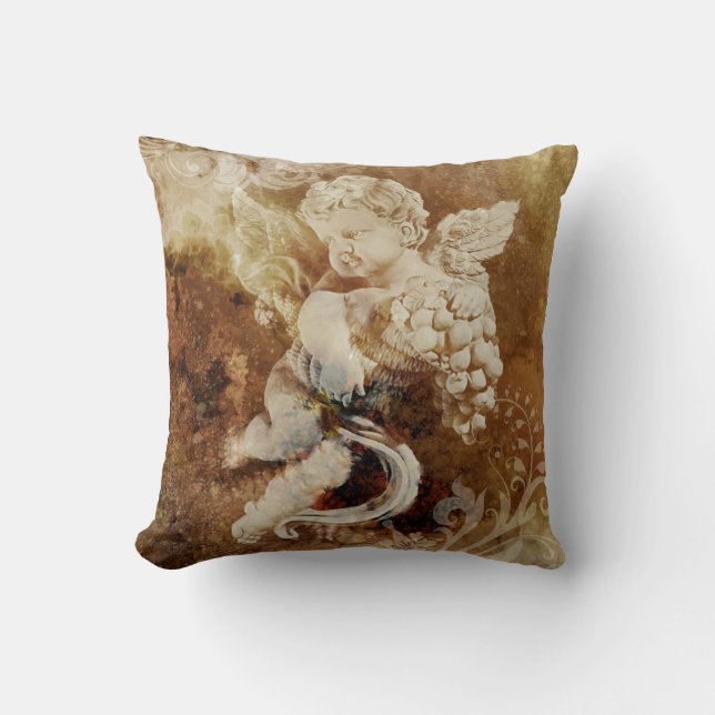Cojín Decorativo Cherub con cesta (Anverso)