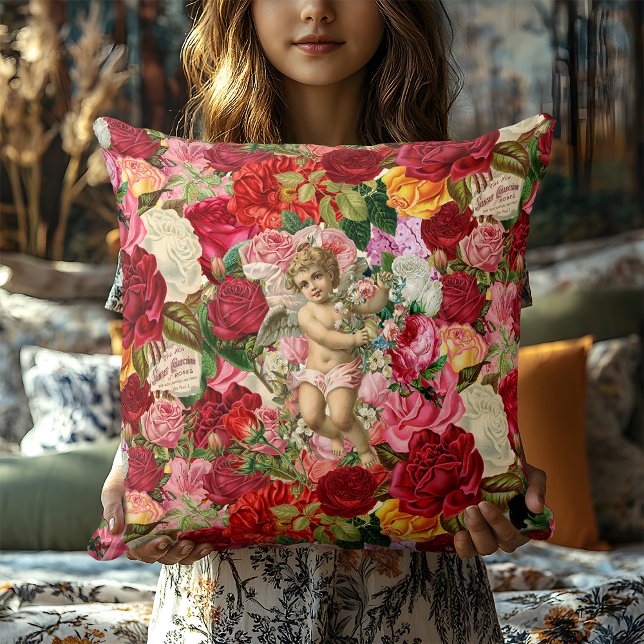Cojín Decorativo Cherub Rosa Shabby Chic (Subido por el creador)