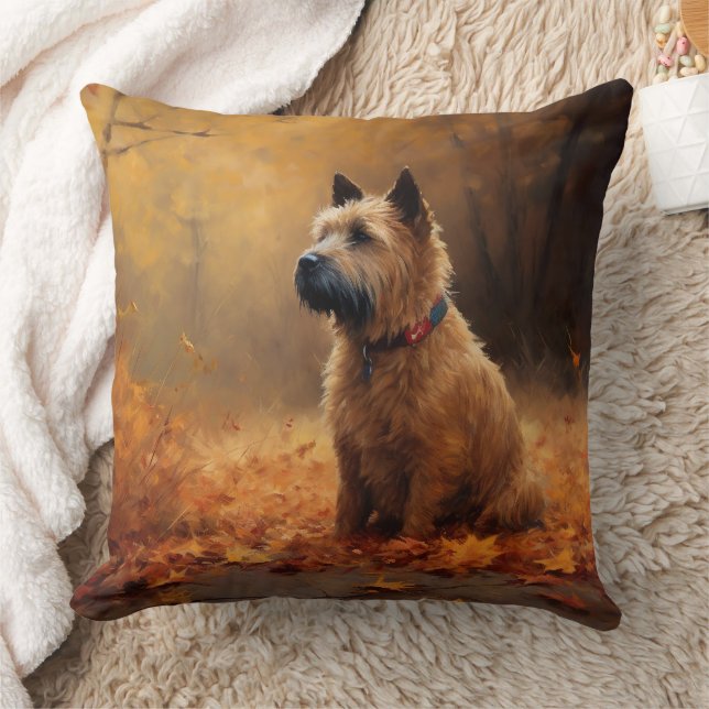 Cojín Decorativo Chesapeake Bay Terrier en otoño (Manta)