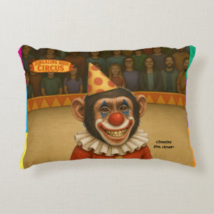 Cojín Decorativo Chester el payaso chimpancé