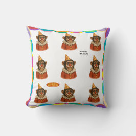 Cojín Decorativo Chester el payaso chimpancé