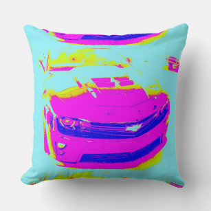 Cojín Decorativo Chevrolet rosa Camaro ZL1 Pillow