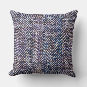 Cojín Decorativo Chevron de crema púrpura de moda