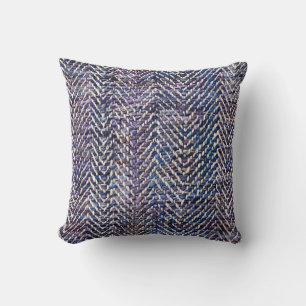 Cojín Decorativo Chevron de crema púrpura de moda