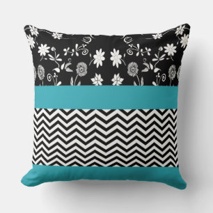 Cojín Decorativo chevron floral