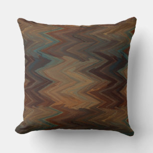 Cojín Decorativo Chevron Marrón del Sudoeste