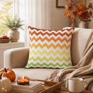 Cojín Decorativo Chevron Moderno de Otoño