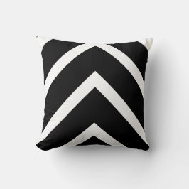 Cojín Decorativo Chevron negro intrépido