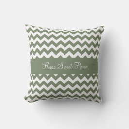 Cojín Decorativo Chevron verde de camuflaje