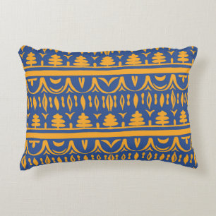 Cojín Decorativo Chevrons africanos: Patrón étnico tribal