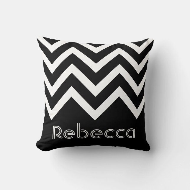 Cojín Decorativo Chevrons modernos y modernos personalizados (Anverso)