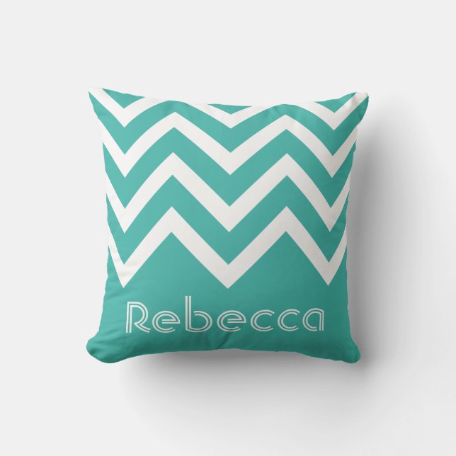 Cojín Decorativo Chevrons modernos y modernos personalizados (Anverso)