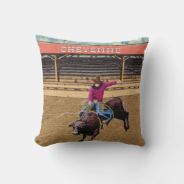 Cojín Decorativo Cheyenne Rodeo Cowboy Bull Riding