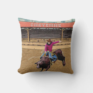 Cojín Decorativo Cheyenne Rodeo Cowboy Bull Riding