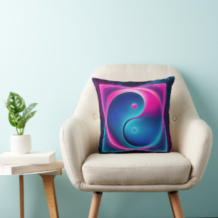Cojín Decorativo Chi Fusion: Energías vibrantes de Yin Yang