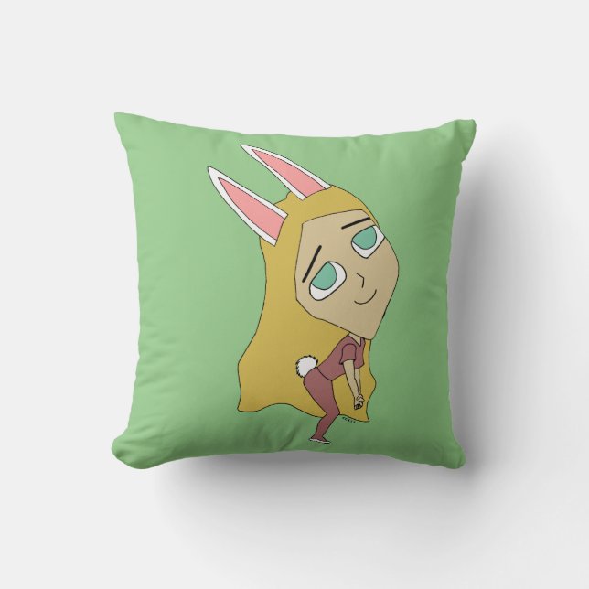 Cojín Decorativo chibi bunnygirl (Anverso)