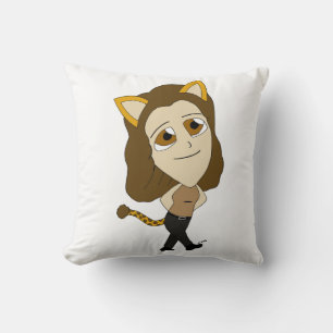 Cojín Decorativo chibi catgirl