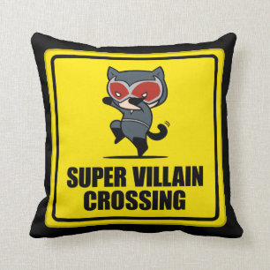 Cojín Decorativo Chibi Catwoman Super Villain Crossing Rótulo