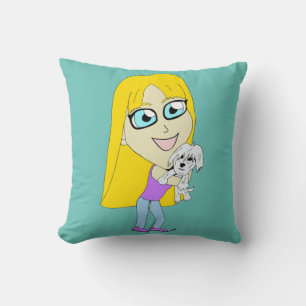 Cojín Decorativo Chibi con un elemento emergente