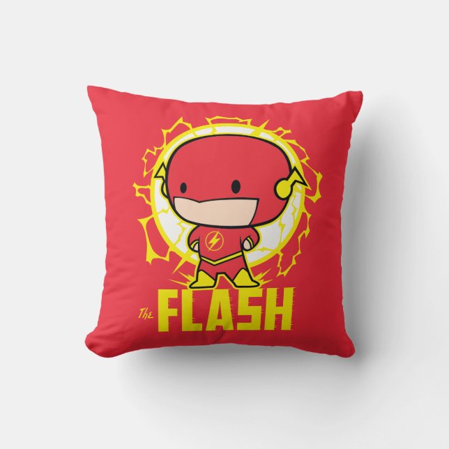 Cojín Decorativo Chibi Flash Con Electricidad (Anverso)