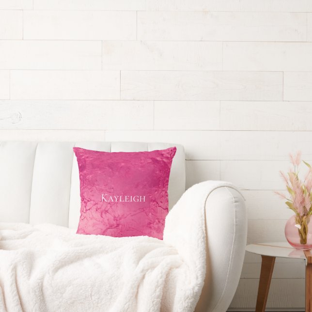 Cojín Decorativo Chic Cumpleaños Rosa Glam Femenino (Sofá)